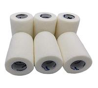 PintoMed - Venda Cohesiva - 6 x BLANCO - 6 rollos x 7,5 cm x 4,5 m estirado - Vendaje autoadhesiva elástica y flexible, Cinta adhesiva, Vet Wrap, Tape, Primeros auxílios y lesiones