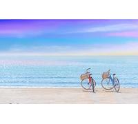 Pintoo - H2650 - Colección Viaje en Bicicleta - Tranquil Summer Beach - Rompecabezas de plástico de 1000 piezas