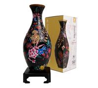 Pintoo Puzzle 3D Jarrón Elegant Floral Print, Rompecabezas 3D para Adultos de 160 Piezas, Jarrón Decorativo DIY Funcional, Regalo Original [S1031]