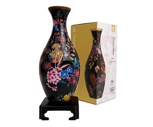 Pintoo Puzzle 3D Jarrón Elegant Floral Print, Rompecabezas 3D para Adultos de 160 Piezas, Jarrón Decorativo DIY Funcional, Regalo Original [S1031]