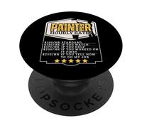 Pintor de Casas Tarifas por Hora Pintor Divertido PopSockets PopGrip Adhesivo