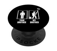 Pintor de la casa, tu Hermano, mi Hermano, Hermana, Pintor Divertido PopSockets PopGrip Adhesivo