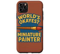 Pintor en Miniatura más Bien del Mundo Divertido Mini Pintores Arte Carcasa para iPhone 11 Pro MAX