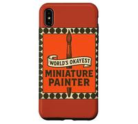 Pintor en Miniatura más Bien del Mundo Divertido Mini Pintores Arte Carcasa para iPhone XS MAX