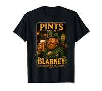 Pints Go In Blarney Sale Irish Leprechaun Camiseta