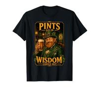 Pints Go In Wisdom Sale Irish Leprechaun Camiseta