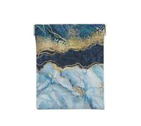 Pintura Abstracta Brillo Dorado Mármol Azul, Squeeze Top Wallet Bolsa de Almacenamiento para Mujer Monedero pequeño Bolsa de Cambio
