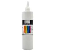 PINTURA ACRÍLICA 500 ml - Pintura altamente pigmentada. Pintura de artista opaca para madera, piedra, lienzo, papel, tela, cuero, metal, colada. pintura para todo uso (color blanco)