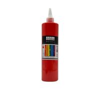 PINTURA ACRÍLICA 500 ml - Pintura altamente pigmentada. Pintura de artista opaca para madera, piedra, lienzo, papel, tela, cuero, metal, colada. pintura para todo uso (rojo cereza)