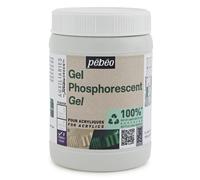 Pintura Acrílica En Gel Fosforescente Pebeo Studio Verde En La Oscuridad 225ml
