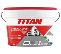 PINTURA ACRÍLICA FACHADAS MATE F-4 BLANCO 4l TITAN 125670004