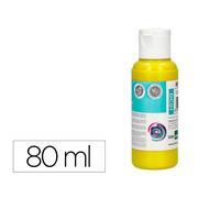 Pintura acrilica liderpapel bote de 80 ml amarillo - DC01