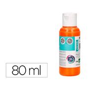 Pintura acrilica liderpapel bote de 80 ml naranja - DC07