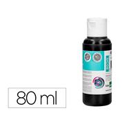 Pintura acrilica liderpapel bote de 80 ml negro - DC08