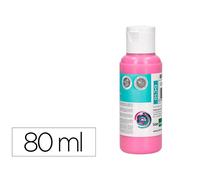 Pintura Acrilica Liderpapel Bote De 80 Ml Rosa