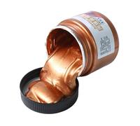 Pintura acrílica metálica resistente al agua, pigmentos ricos para artistas, pintura sobre lienzo, madera, tela, roca y manualidades, pintura acrílica