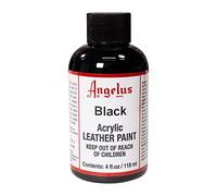 Pintura acrílica para cuero Angelus 4oz (118 ml), color negro