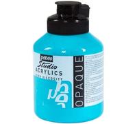 Pébéo Acrílico Fine Studio - Pintura Acrílica, 500 ml, Azul (Azul Turquesa)