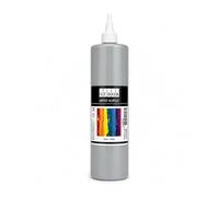 PINTURA ACRÍLICA. Pintura altamente pigmentada. Pintura de artista opaca para madera, piedra, lienzo, papel, tela, cuero, metal, colada. pintura para todo uso (Gris Claro)