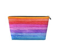 Pintura Acuarela Colores Brillantes Ilustraciones Lineales, Bolsa de artículos de tocador Bolsa de Maquillaje Bolsa de cosméticos Bolsa de artículos de tocador de Viaje portátil