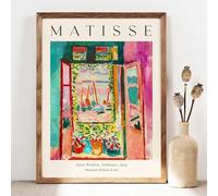 Pintura al óleo abstracta retro de Matisse, arte de pared, arte de exposición de Matisse, impresión en lienzo de arte de pared de paisaje, póster de arte de pared 50 x 70 cm sin marco