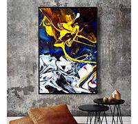 Pintura al óleo abstracta sobre lienzo Carteles e impresiones Arte de la pared Pintura Color Imagen abstracta para sala de estar Deco Onlymygod1