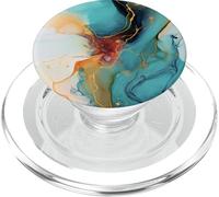 Pintura al óleo artística Azul Amarillo Rojo Moderno Abstracto PopSockets PopGrip para MagSafe