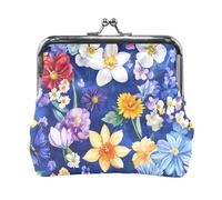 Pintura al óleo con girasoles amarillos retro de piel sintética, monedero, impermeable, organizador de llaves para hombres y mujeres