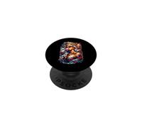 Pintura al óleo de la mitología Griega de la Diosa Athena Bubblegum PopSockets PopGrip Adhesivo