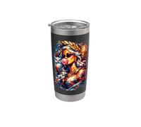 Pintura al óleo de la mitología griega de la diosa Athena Bubblegum Vaso térmico de acero inoxidable de doble pared