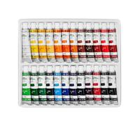 Pintura al oleo liderpapel caja de 24 tubos de aluminio de 12 ml colores surtidos.