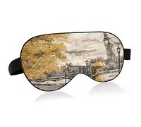 Pintura al óleo London Street Sleep Eye Mask, Sleeping Mask & Blindfold con diadema elástica Soft Comfort Eyeshade Sleep Cover para Travel Yoga Nap