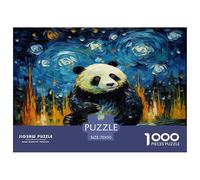 Pintura al óleo Panda 1000 Piezas Impresionante Puzzle Inteligencia Juguete Regalo Creativo para La Relajación Desafíos Extra Divertidos EduGatoivo 70x50cm/1000pcs