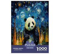 Pintura al óleo Panda 1000 Piezas Impresionante Puzzle para Adultos Inteligencia Juguete Entretenimiento Creativo Desafíos Extra Divertidos EduGatoivo 70x50cm/1000pcs