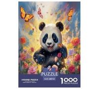 Pintura al óleo Panda 1000 Piezas Impresionante Puzzle para Adultos Inteligencia Juguete Regalo Creativo para La Relajación Desafíos Extra Divertidos EduGatoivo 52x38cm/1000pcs