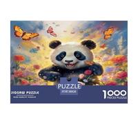 Pintura al óleo Panda 1000 Piezas Rompecabezas Familiar Inteligencia Juguete Pasatiempo Creativo Desafíos Extra Divertidos EduGatoivo 38x26cm/1000pcs