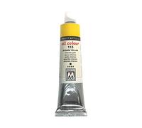 Pintura al óleo para artistas 84 colores Pintura profesional Maestro Pan Tubo de 45 ml (Amarillo intenso)