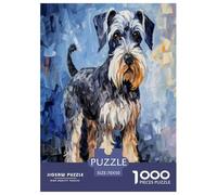 Pintura al óleo Perro 1000 Piezas Impresionante Puzzle Puzzle Inteligencia Juguete Pasatiempo Creativo Desafíos Extra Divertidos EduGatoivo 70x