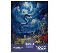 Pintura al óleo Serpiente 1000 Piezas Rompecabezas Familiar A Partir De 14 Años Inteligencia Juguete Entretenimiento Creativo Desafíos Extra Divertidos EduGatoivo 52x38cm/1000pcs