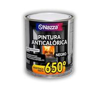 Pintura Anticalórica Negra Mate Alta Temperatura (Hasta 650ºC) - Especial para Estufas, Pinzas Freno, Chimeneas, Hornos, Barbacoas o Motor - 750ml