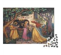 Pintura Art Nouveau Taberna de Cuento de Hadas Medieval Rompecabezas Puzzle,38x26cm/1000pcsAdulto Juego Educativo Decoración del Hogar