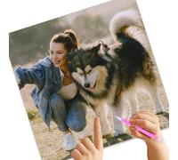 Pintura artística de diamantes personalizada para adultos, crea tu propia imagen de diamante con foto, kit de bricolaje 5D personalizado para el hogar o regalo (40 x 40 cm)