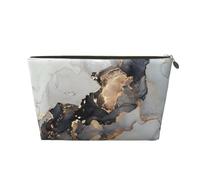 Pintura artística Negra y Dorada., Bolsa de Maquillaje Bolsa de cosméticos Bolsa de artículos de tocador de Viaje portátil Bolsa de artículos de tocador