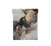 Pintura artística Negra y Dorada., Squeeze Top Wallet Bolsa de Almacenamiento para Mujer Monedero pequeño Bolsa de Cambio