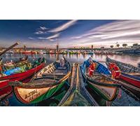 Pintura Aveiro Boats Bay Aveiro Lagoon Evening Sunset Portugal Color Talk Pintura Por Números Diy Lienzo Único Kit De Pintura Al Óleo Pintura Digital