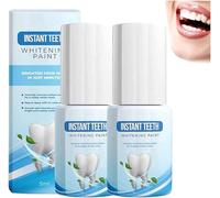 Pintura blanqueadora dental instantánea, el mejor blanqueador dental de 2025, limpia encías, elimina la suciedad amarilla y la placa blanca, fácil de aplicar, consigue una sonrisa radiante al instante