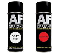 Pintura Bote Spray Kit compatible con Seat 90E Blanco Alpino Pintura Base Barniz Claro 400ml