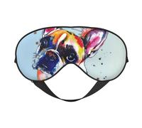 Pintura Bulldog Francés, Cubreojos completos Antifaz bloqueador de luz Antifaz para dormir Antifaz suave con los ojos vendados Noche
