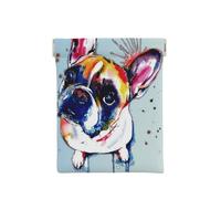 Pintura Bulldog Francés, Squeeze Top Wallet Bolsa de Almacenamiento para Mujer Monedero pequeño Bolsa de Cambio