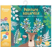 Auzou – Estuche de artista Pintura con acuarela Bosque encantado (Manualidades creativas)